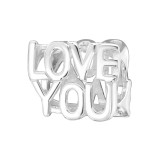 Love You - 925 Sterling Silver Simple Beads SD4753
