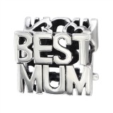 Best Mum - 925 Sterling Silver Simple Beads SD6404