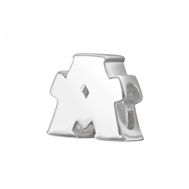 Initial A - 925 Sterling Silver Simple Beads SD6514