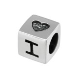 Square I love you - 925 Sterling Silver Simple Beads SD6916