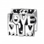 Love Mum - 925 Sterling Silver Simple Beads SD9201 Love Mum - 925 Sterling Silver Simple Beads SD9201
