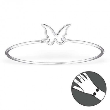 Butterfly - 925 Sterling Silver Bangles SD24634