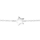 Star Inline - 925 Sterling Silver Bracelets SD22620