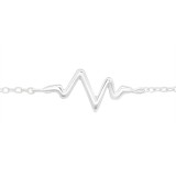 Heartbeat - 925 Sterling Silver Bracelets SD23194