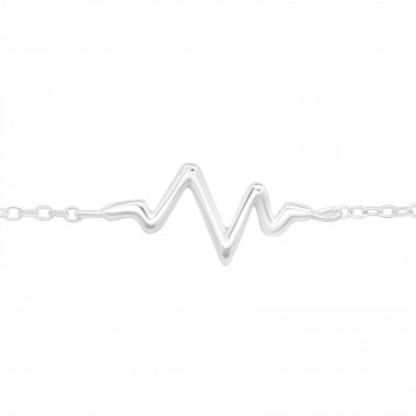 Heartbeat - 925 Sterling Silver Bracelets SD23194
