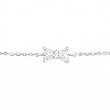 Bow - 925 Sterling Silver Bracelets SD37096