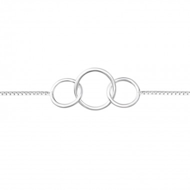 Circle Link - 925 Sterling Silver Bracelets SD37858