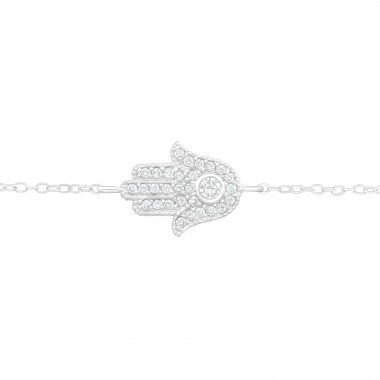 Hamsa - 925 Sterling Silver Bracelets SD40450