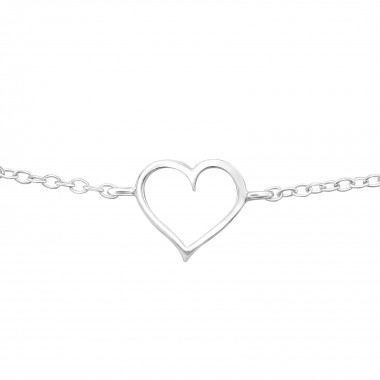 Heart - 925 Sterling Silver Bracelets SD40695
