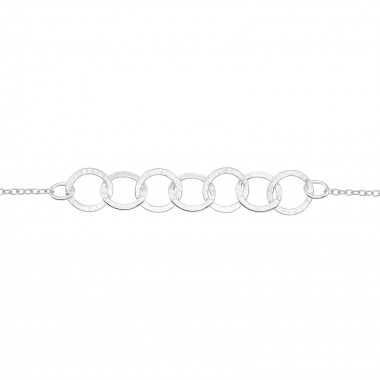 Circle Link - 925 Sterling Silver Bracelets SD41047