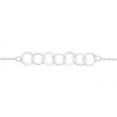 Circle Link - 925 Sterling Silver Bracelets SD41047