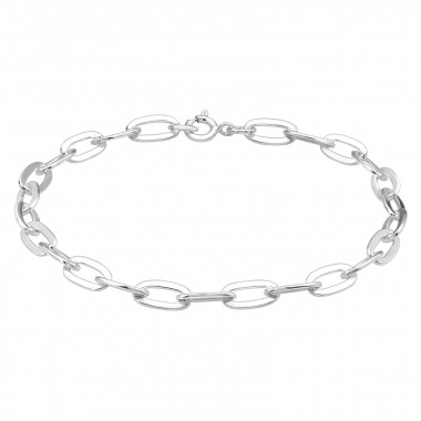 19cm Cable Chain - 925 Sterling Silver Bracelets SD42847