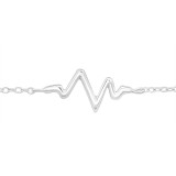 Heartbeat - 925 Sterling Silver Bracelets SD43720