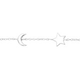 Moon And Star - 925 Sterling Silver Bracelets SD43729