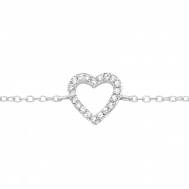 Heart - 925 Sterling Silver Bracelets SD44293