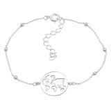 World - 925 Sterling Silver Bracelets SD45649