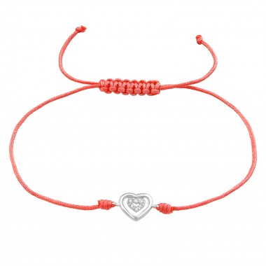 Heart - Nylon Cord Corded Bracelets SD38358