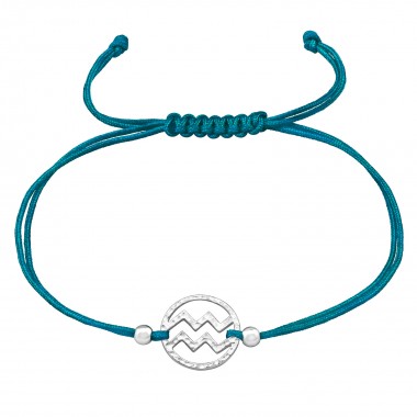 Aquarius Zodiac Sign - Nylon Cord Corded Bracelets SD39006