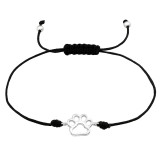 Paw Print - Nylon Cord Corded Bracelets SD42553