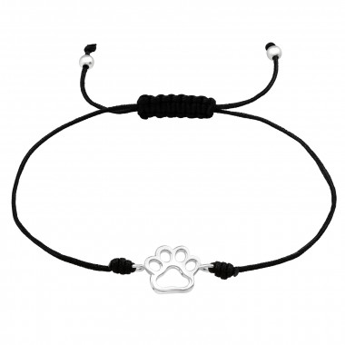 Paw Print - Nylon Cord Corded Bracelets SD42553