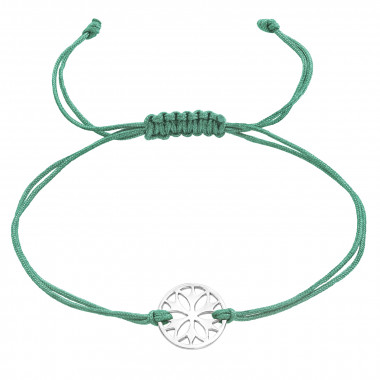 Flower - Nylon Cord Corded Bracelets SD44285
