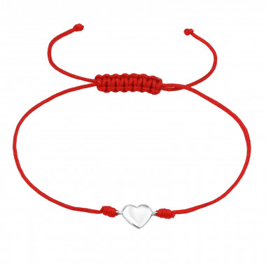 Heart - Leather Cord Corded Bracelets SD47504