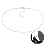 Plain - 925 Sterling Silver Silver Anklets SD1998 Plain - 925 Sterling Silver Silver Anklets SD1998