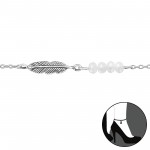 Feather - 925 Sterling Silver Silver Anklets SD29961 Feather - 925 Sterling Silver Silver Anklets SD29961