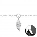 Wing - 925 Sterling Silver Silver Anklets SD29971 Wing - 925 Sterling Silver Silver Anklets SD29971