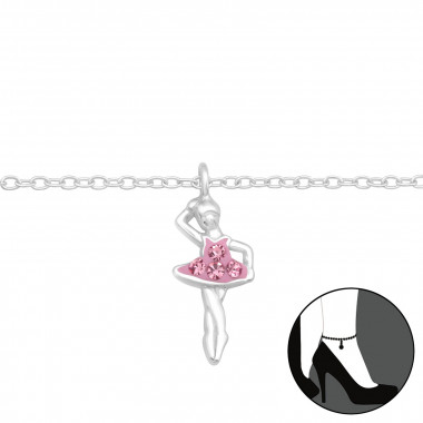 Ballerina - 925 Sterling Silver Silver Anklets SD42821