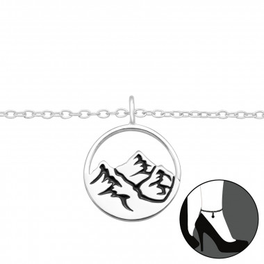 Mountain - 925 Sterling Silver Silver Anklets SD42860