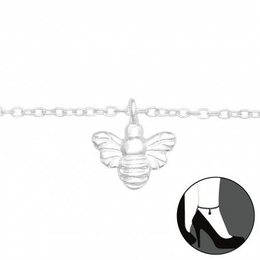 Bee - 925 Sterling Silver Silver Anklets SD42899