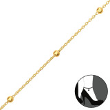 Ball - 925 Sterling Silver Silver Anklets SD43331