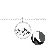 Mountain - 925 Sterling Silver Silver Anklets SD43401