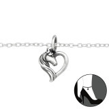 Horse Lover - 925 Sterling Silver Silver Anklets SD43670