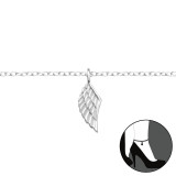 Wing - 925 Sterling Silver Silver Anklets SD43756