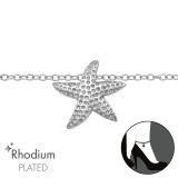 Starfish - 925 Sterling Silver Silver Anklets SD47480