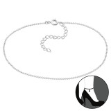 Ball Chain - 925 Sterling Silver Silver Anklets SD48116