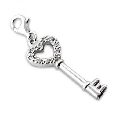 Key - 925 Sterling Silver Clasp Charms SD1592