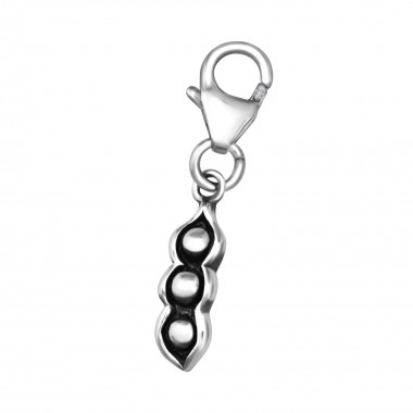 Pea Pod - 925 Sterling Silver Clasp Charms SD35619