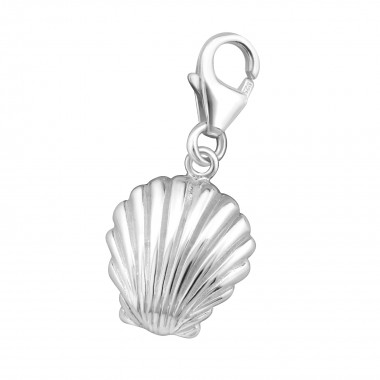 Shell - 925 Sterling Silver Clasp Charms SD67
