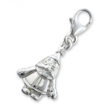 Santa Claus - 925 Sterling Silver Clasp Charms SD877