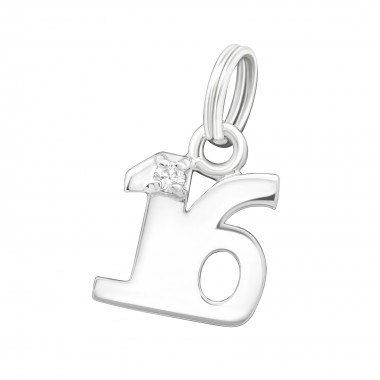 Sixteen - 925 Sterling Silver Splitring Charms SD16238