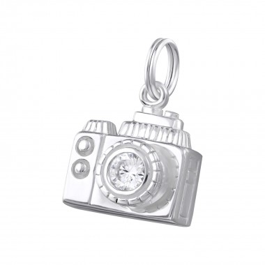 Camera - 925 Sterling Silver Splitring Charms SD16314