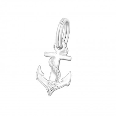 Anchor - 925 Sterling Silver Splitring Charms SD20439