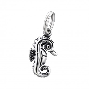 Seahorse - 925 Sterling Silver Splitring Charms SD28905