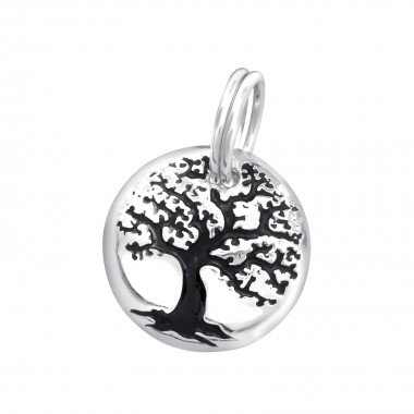 Tree Of Life - 925 Sterling Silver Splitring Charms SD29985