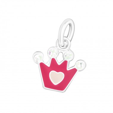 Crown - 925 Sterling Silver Splitring Charms SD35364