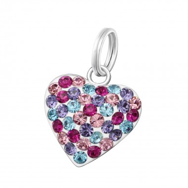 Heart - 925 Sterling Silver Splitring Charms SD37678