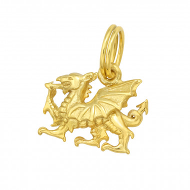 Dragon - 925 Sterling Silver Splitring Charms SD42052